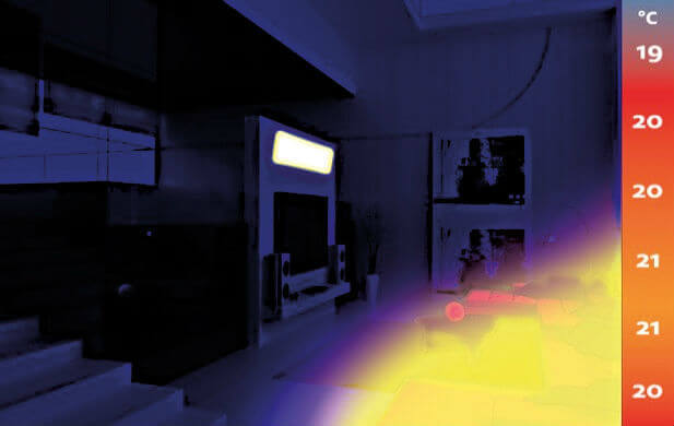 Termowizja ogrzewania podczerwienią